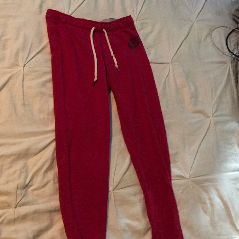 Pink Nike joggers